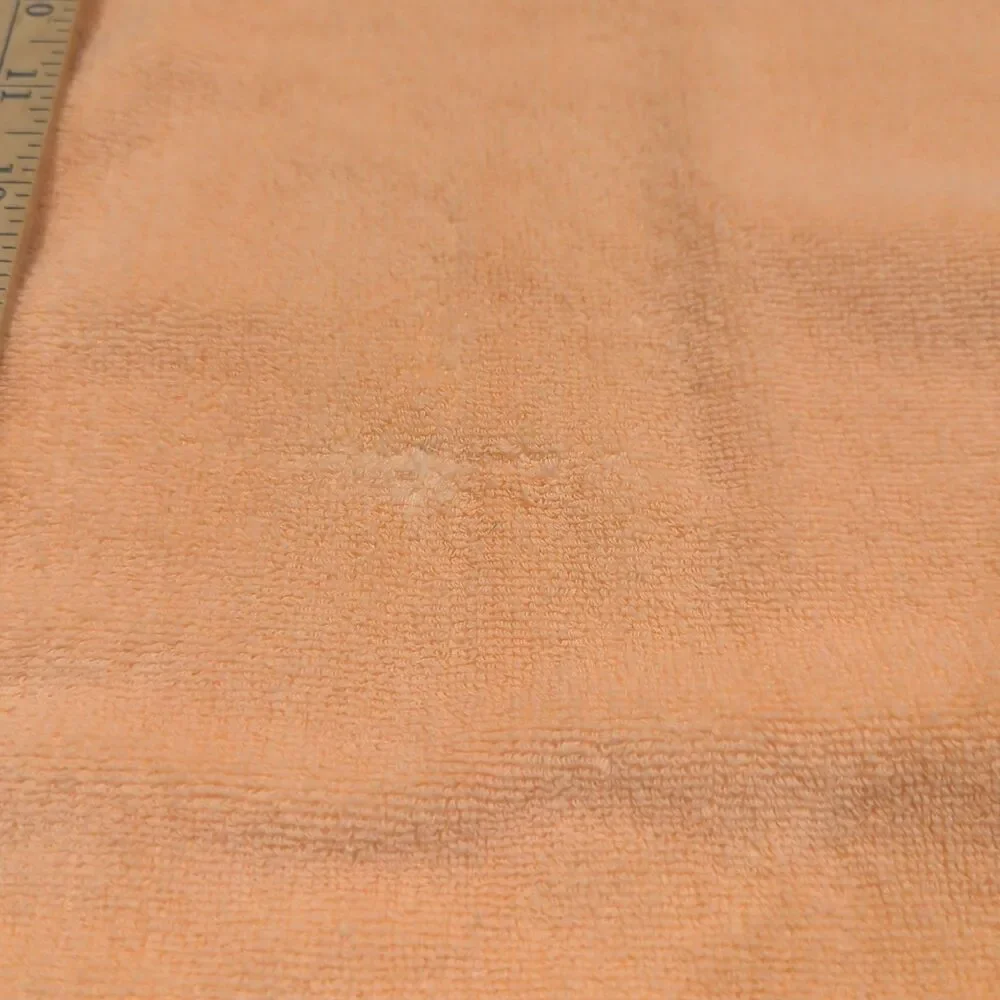 Vintage Bassetti Towel Set Peach Cotton Scroll Two Body Two Hand MCM